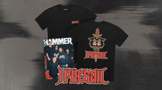 I Prevail on the cover of Metal Hammer issue 405, with a t-shirt featuring the band logo