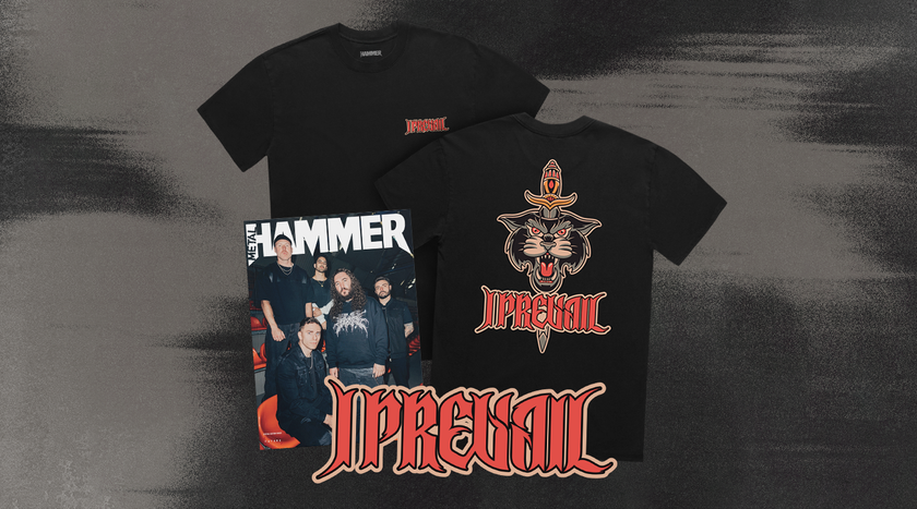 I Prevail on the cover of Metal Hammer issue 405, with a t-shirt featuring the band logo