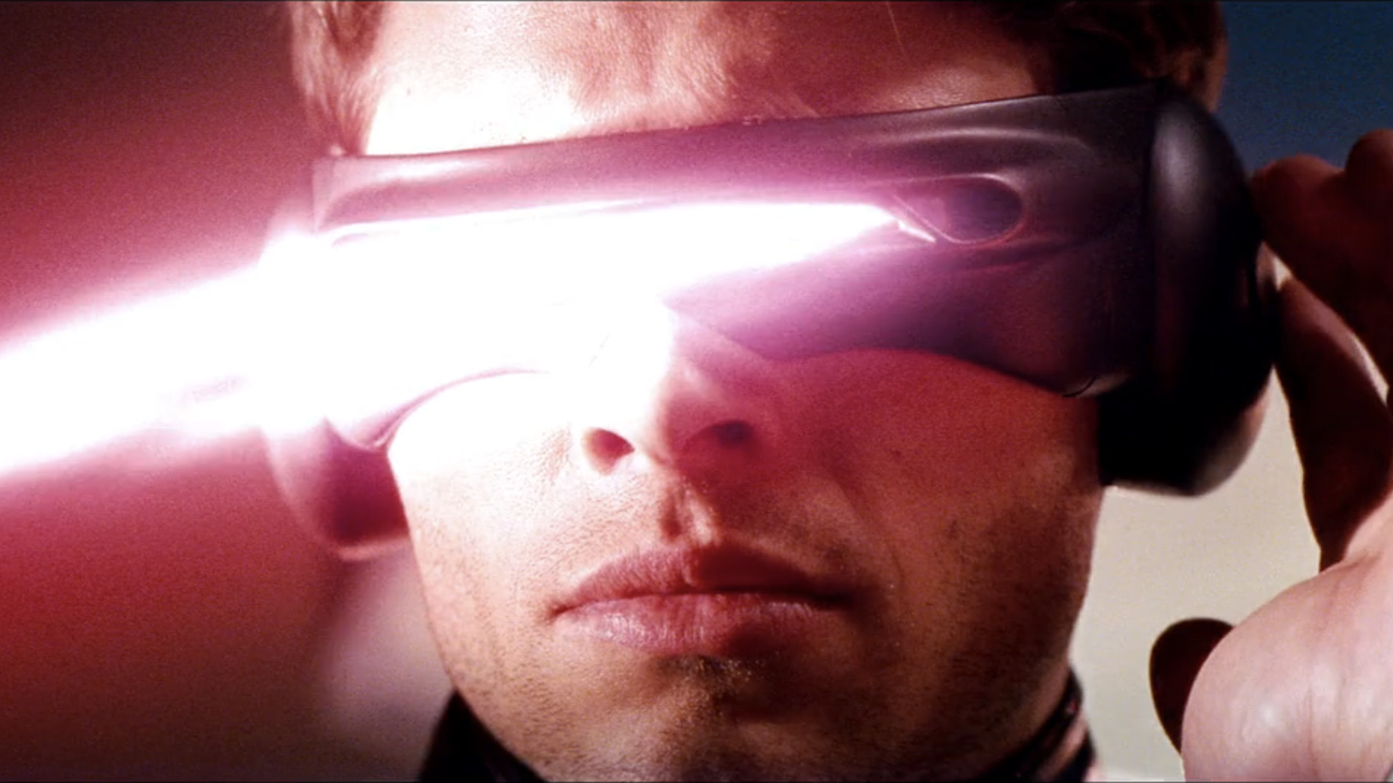 James Marsden in his first and last, until Doomsday, appearance ad Cyclops aka Scott Summers in the Fox X-Men Series.
