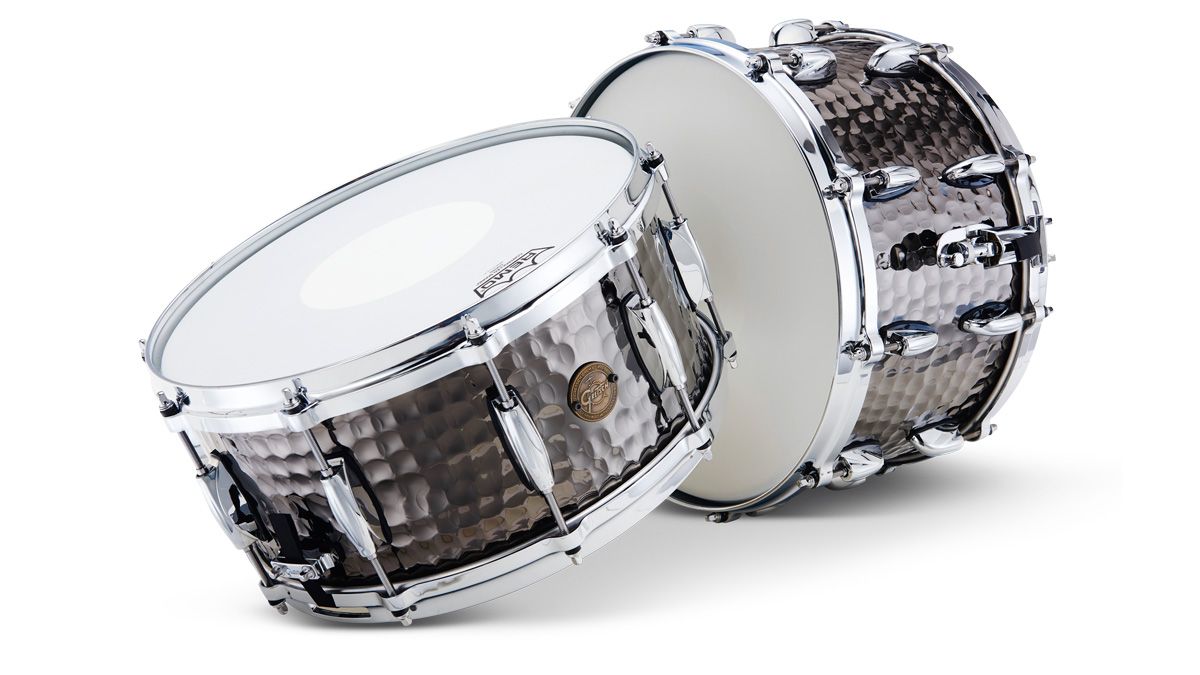 Gretsch Full Range Hammered Black Steel Snare Drums review 