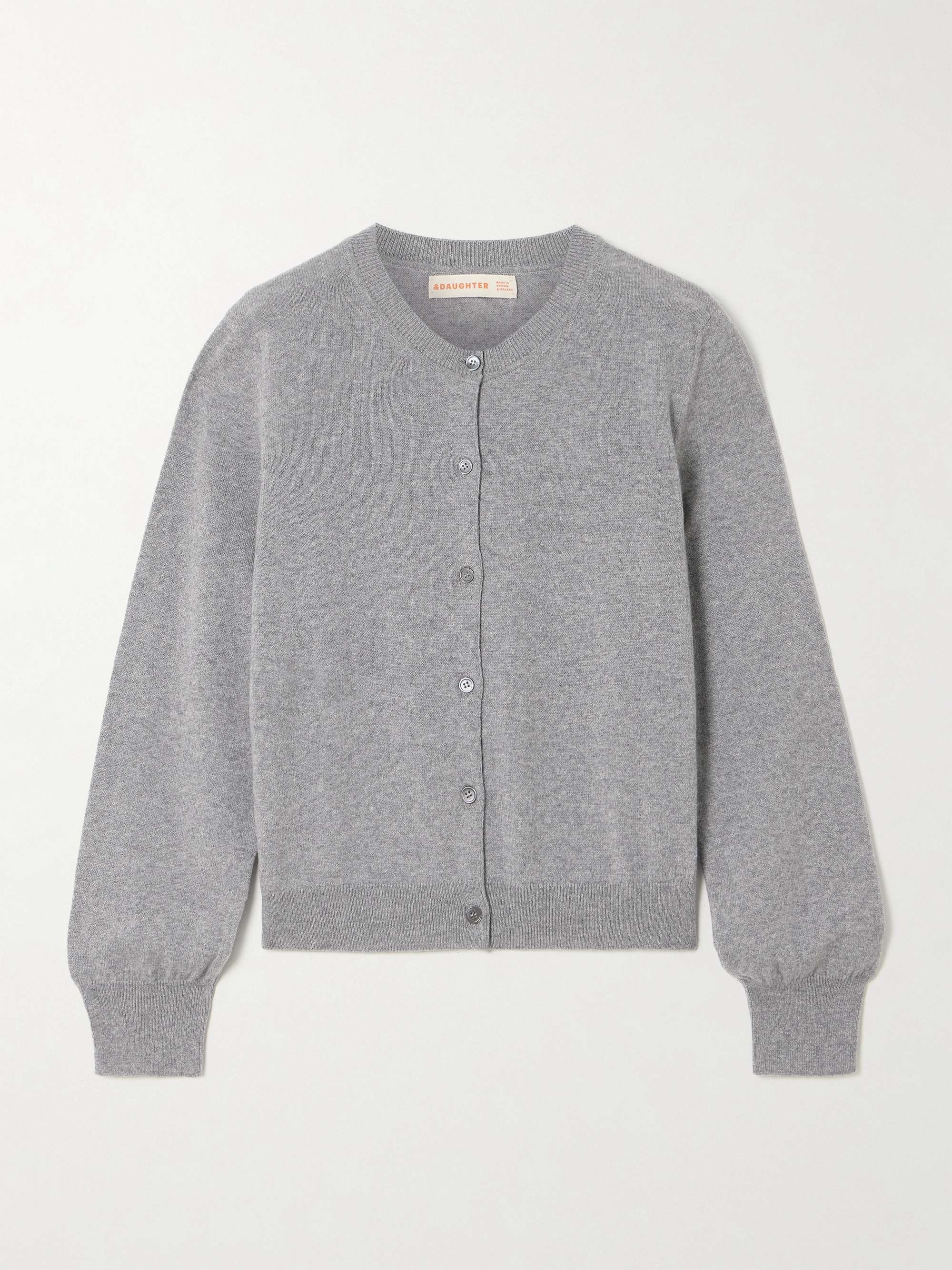 Enya M&amp;eacute;lange Cashmere and Cotton-Blend Cardigan