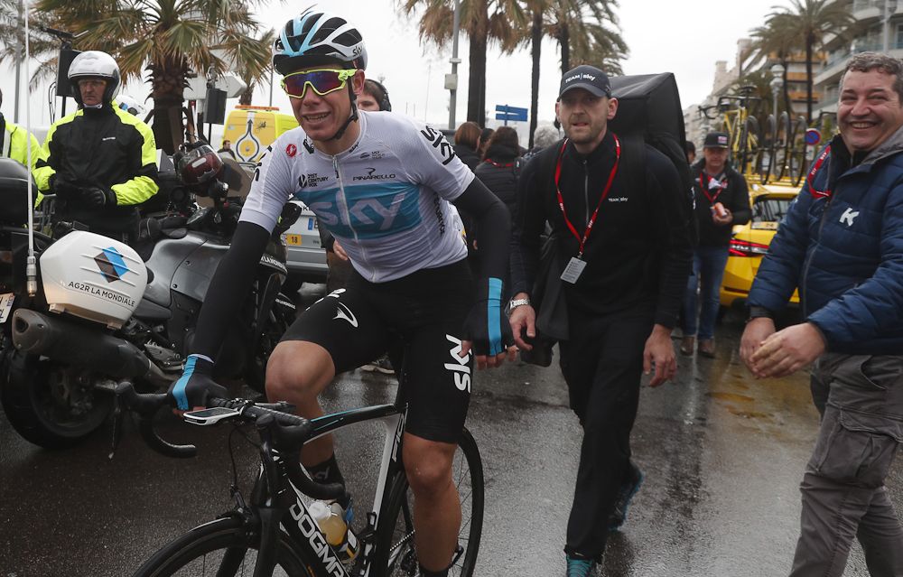David de La Cruz after his stage win at Paris-Nice