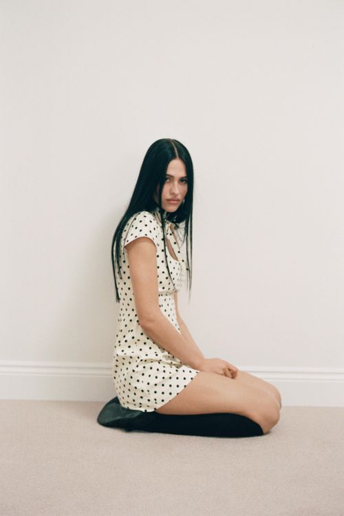 Short Polka Dot Tie Dress