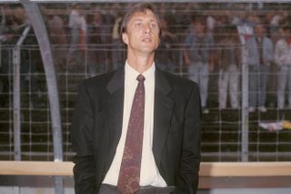 Johan Cruyff at Barcelona, circa 1990.