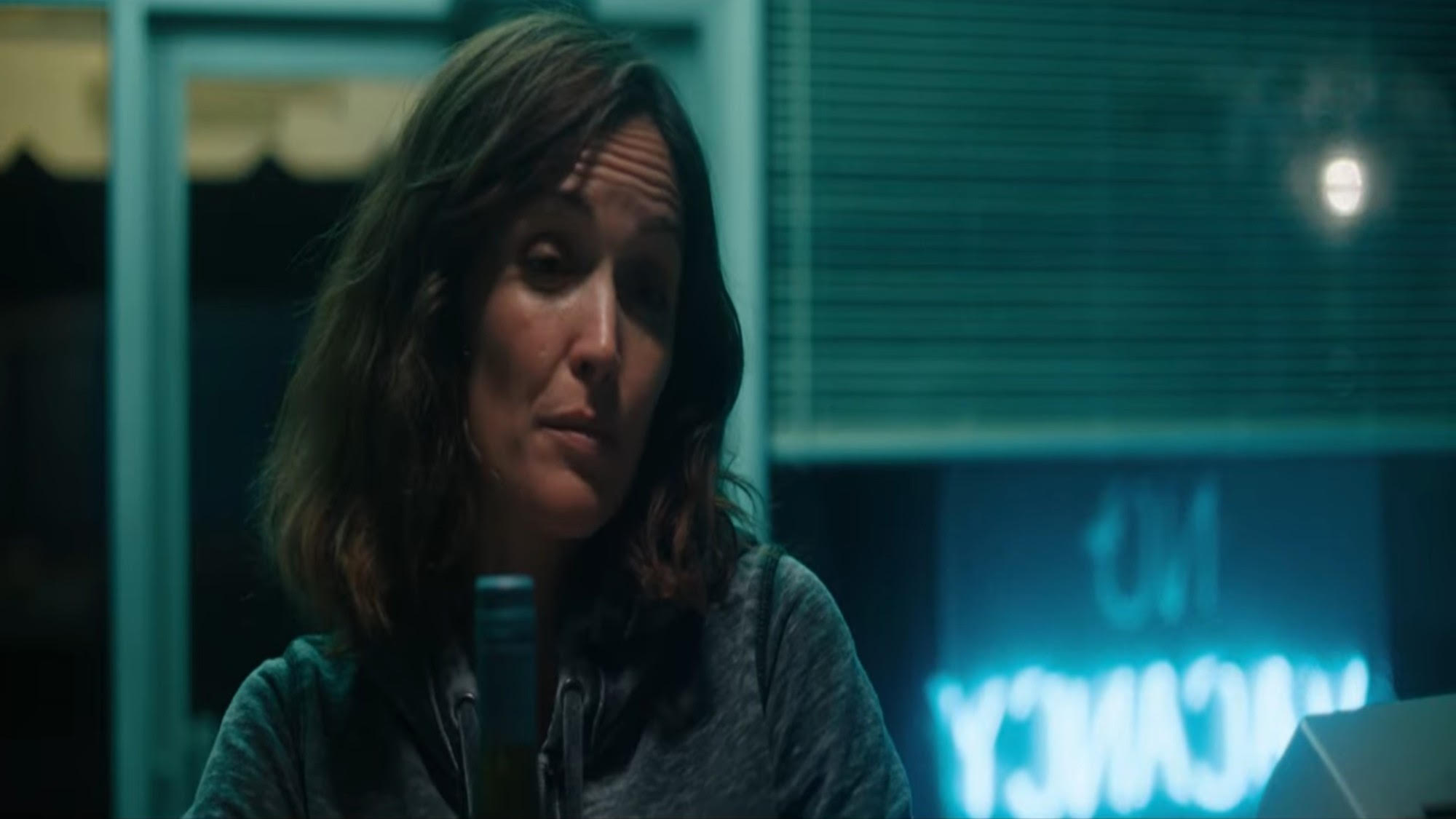 An exhausted Rose Byrne in If I Had Legs I'd Kick You