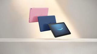 Amazon Fire HD 8 tablet in black, denim and rose