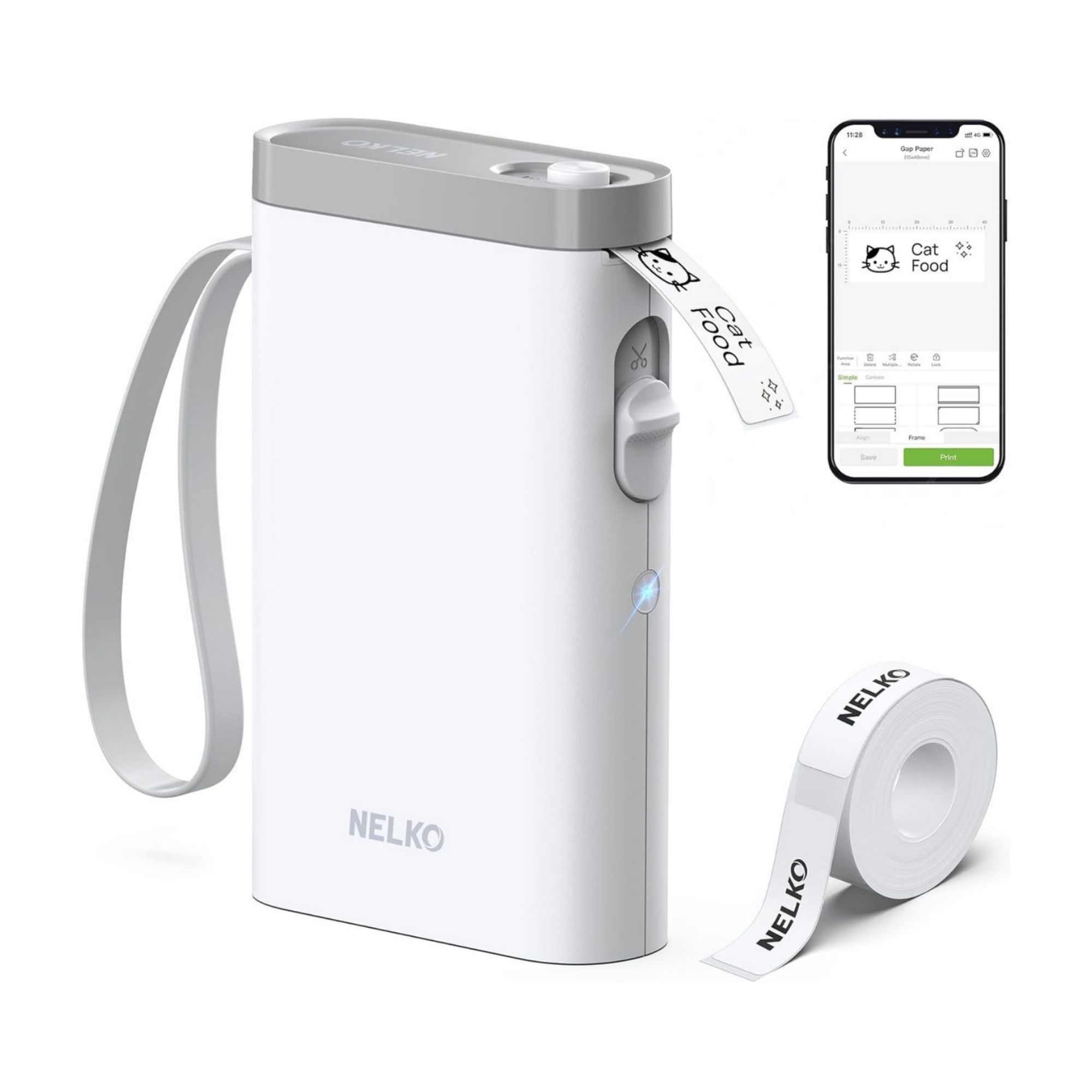 Nelko Label Maker Machine with Tape