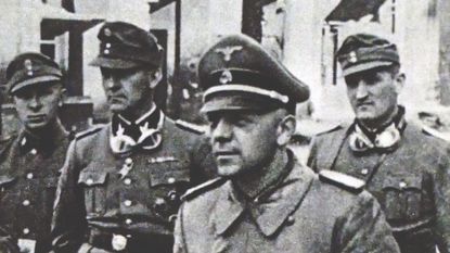 Photograph of Jurgen Stroop (1895-1952) an SS General during the Second World War. He was in command against the Warsaw Ghetto Uprising and wrote the Stroop Report