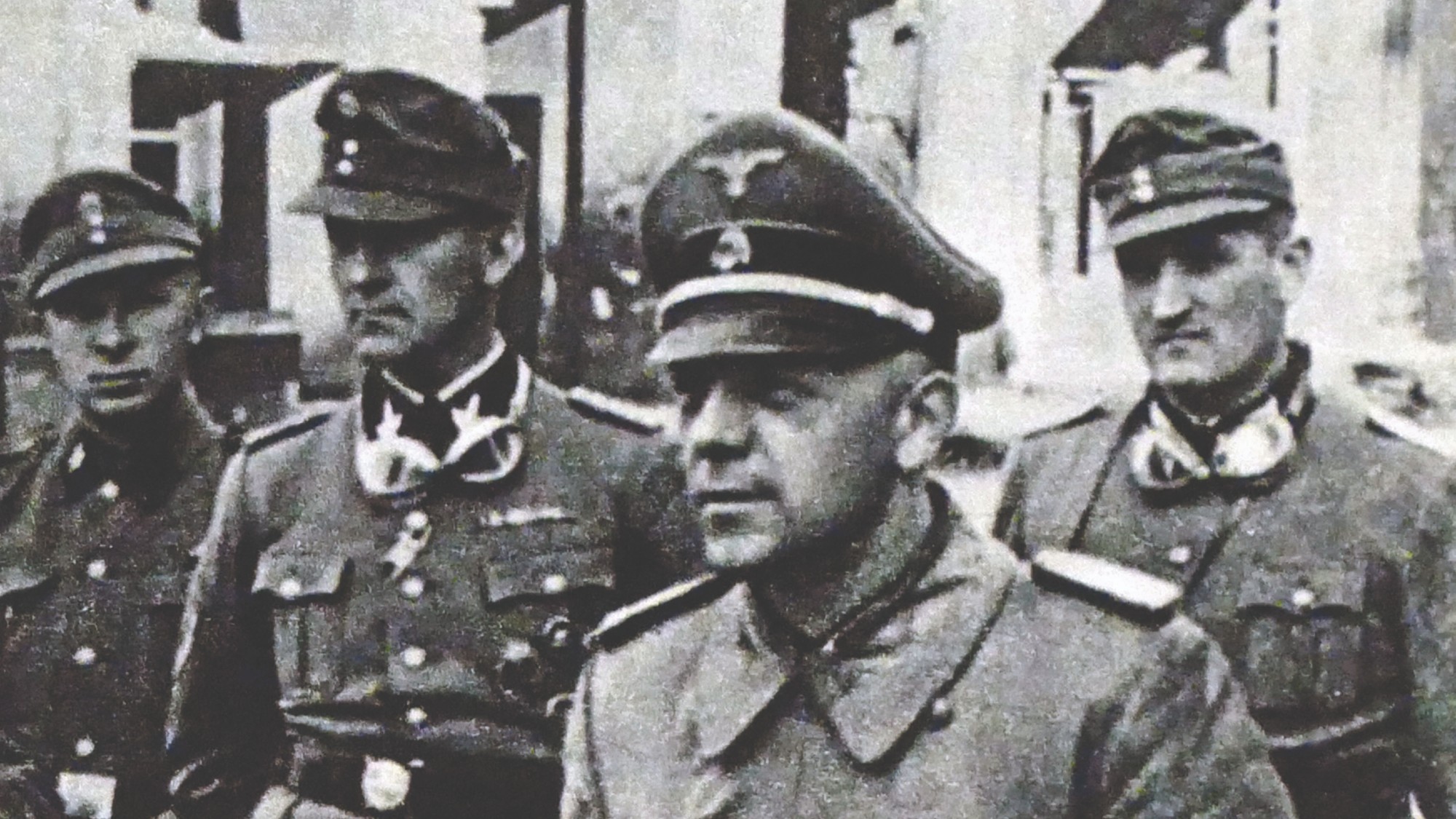 Photograph of Jurgen Stroop (1895-1952) an SS General during the Second World War. He was in command against the Warsaw Ghetto Uprising and wrote the Stroop Report