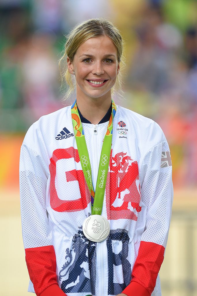 Rebecca James (Great Britain) with her silver from the sprint