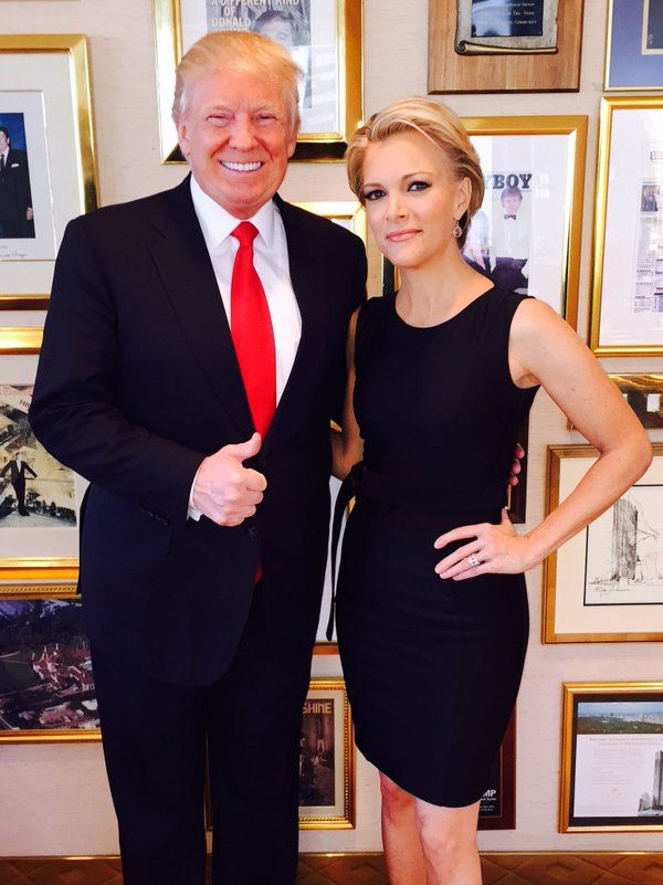 Donald Trump and Megyn Kelly.