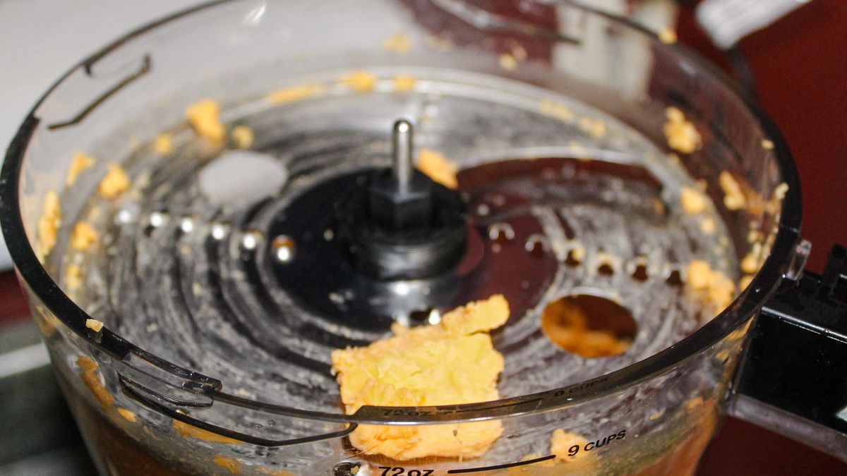 Ninja Professional Food Processor processing cheese