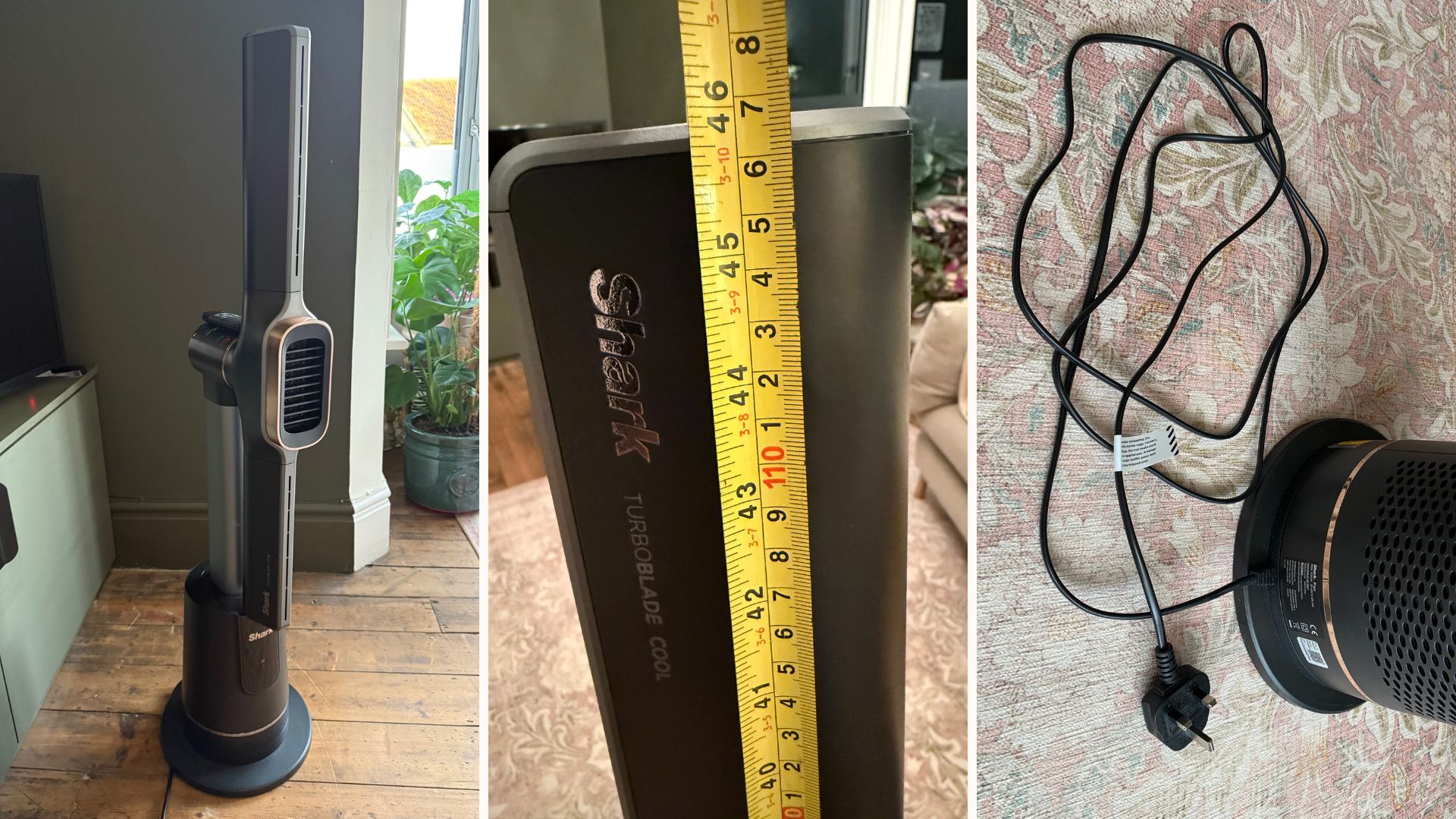 Shark Turboblade Cool and Heat fan during testing