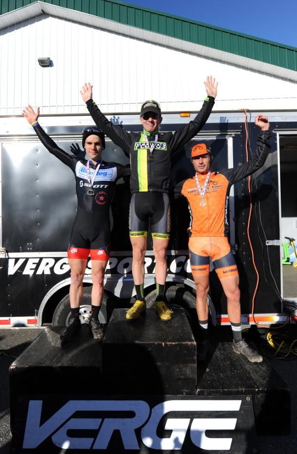 The Men&rsquo;s Podium (L to R) - Lindine, McNicholas, Favata.