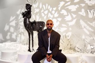 Ekow Nimako in his installation, The Mythical Maze