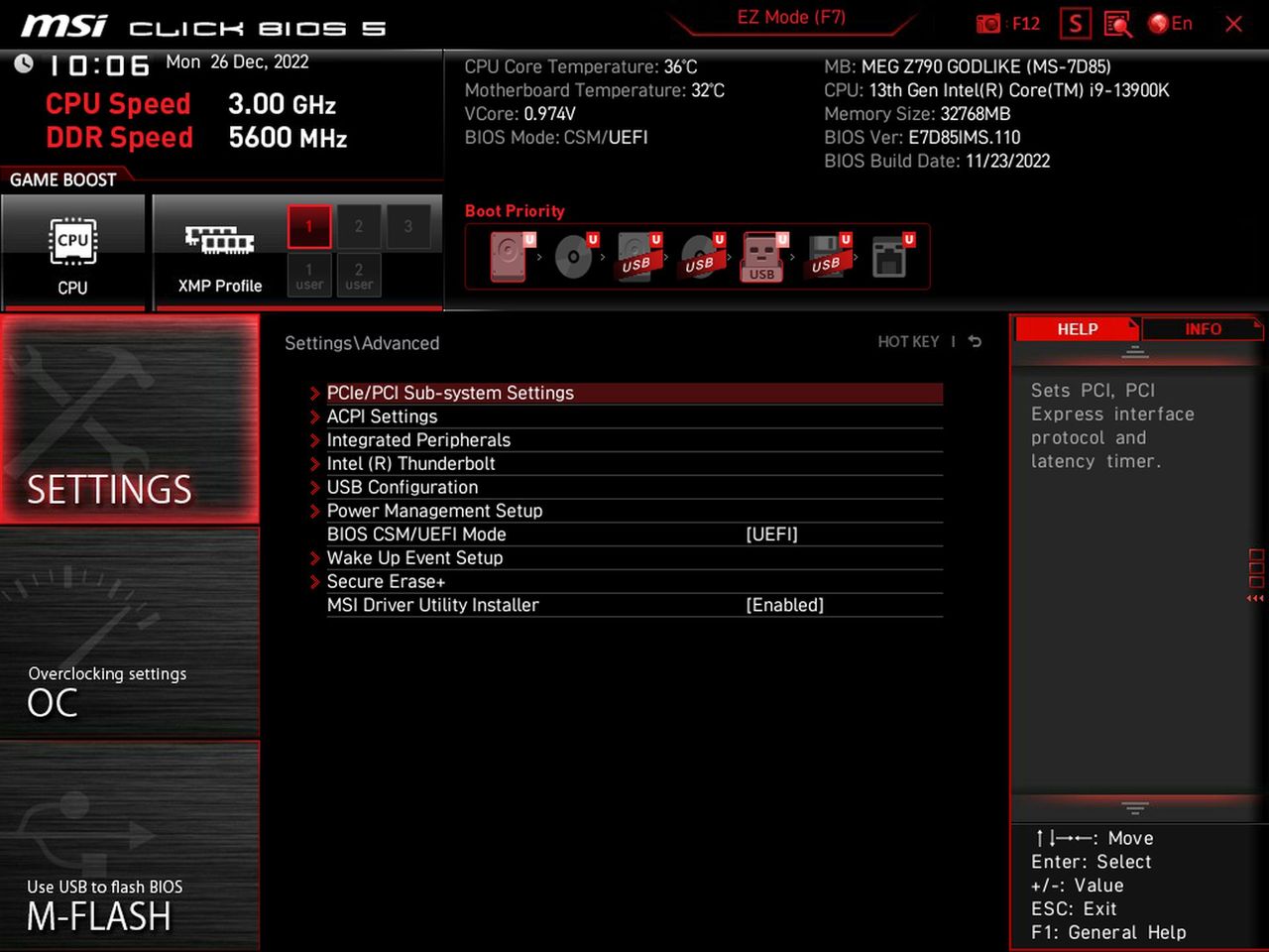 MSI MEG z790 Godlike