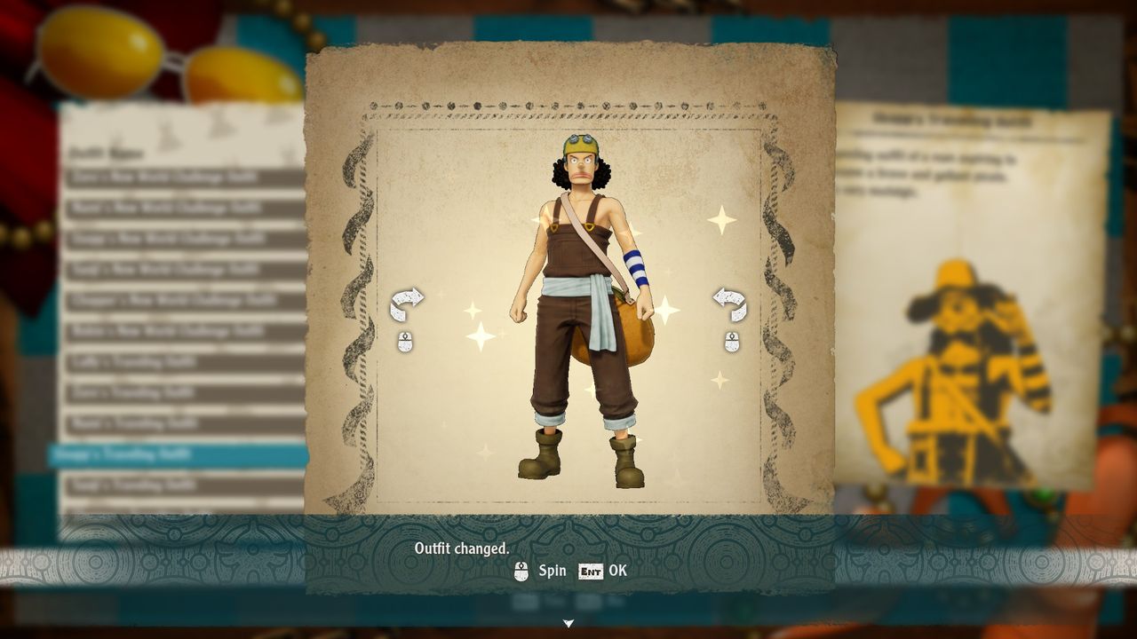 One Piece Odyssey outfits - Usopp