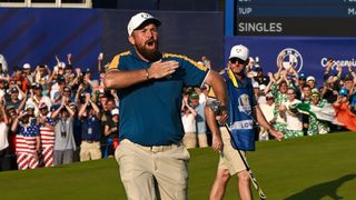 Shane Lowry after going one up on Jordan Spieth in his Sunday singles match