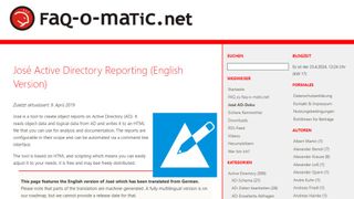 José Active Directory Reporting