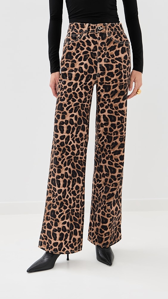 Veronica Beard Jean Taylor High Rise Wide Leg Jeans