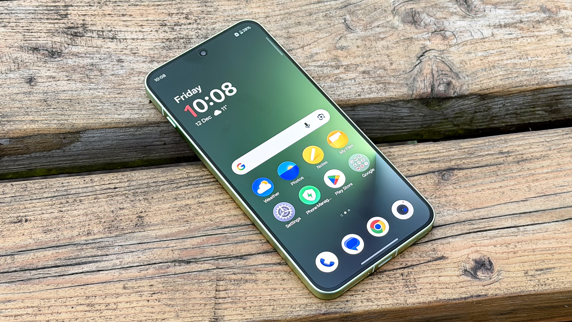 OnePlus 15R front, face-up