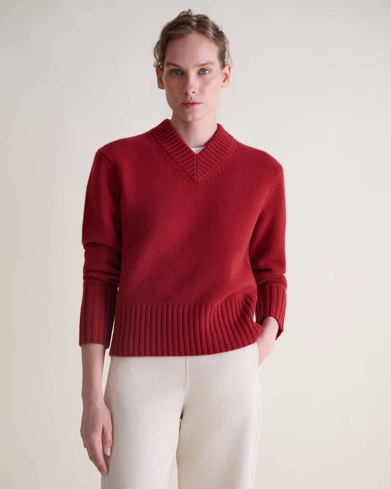 Rise &amp;amp; Fall, Women's Wool V-Neck Jumper