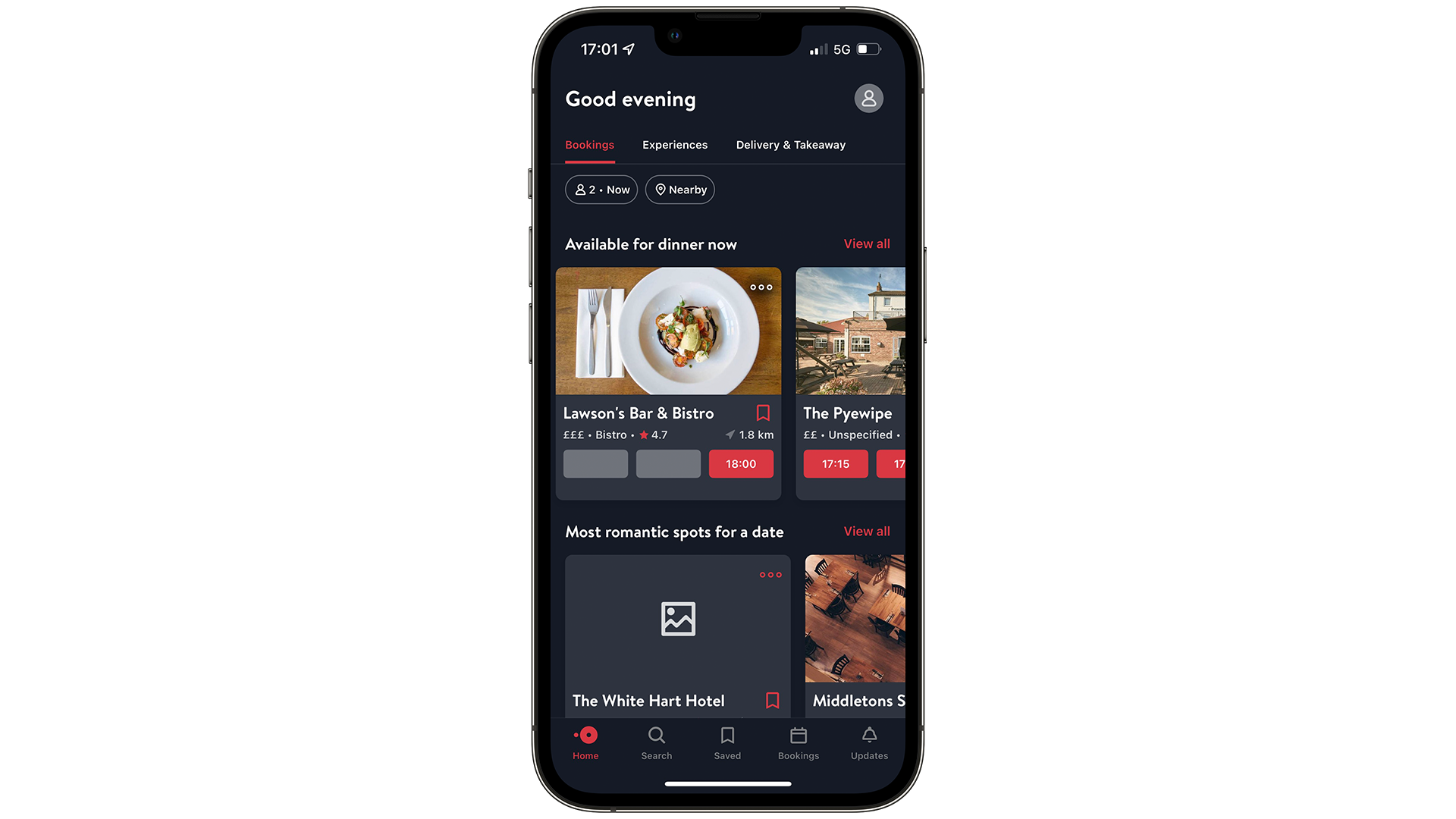 OpenTable on iOS