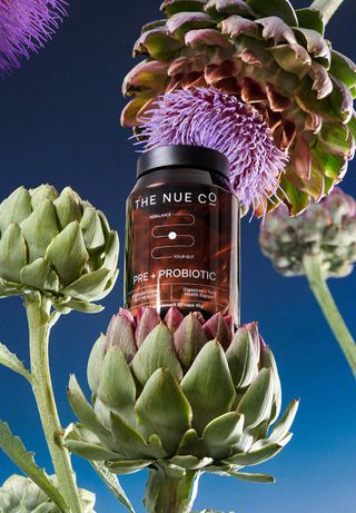 The Nue Co Prebiotic + Probiotic supplement for gut health