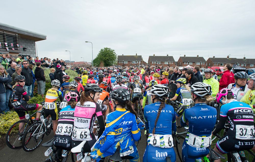 The British women's national road race in Lincoln 2015