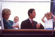 Princess Diana, Prince Harry, Prince Charles and Prince William