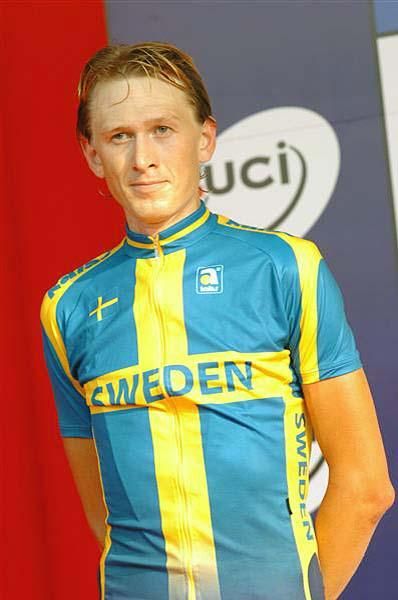 Gustav Larsson (Sweden) at the awards ceremony