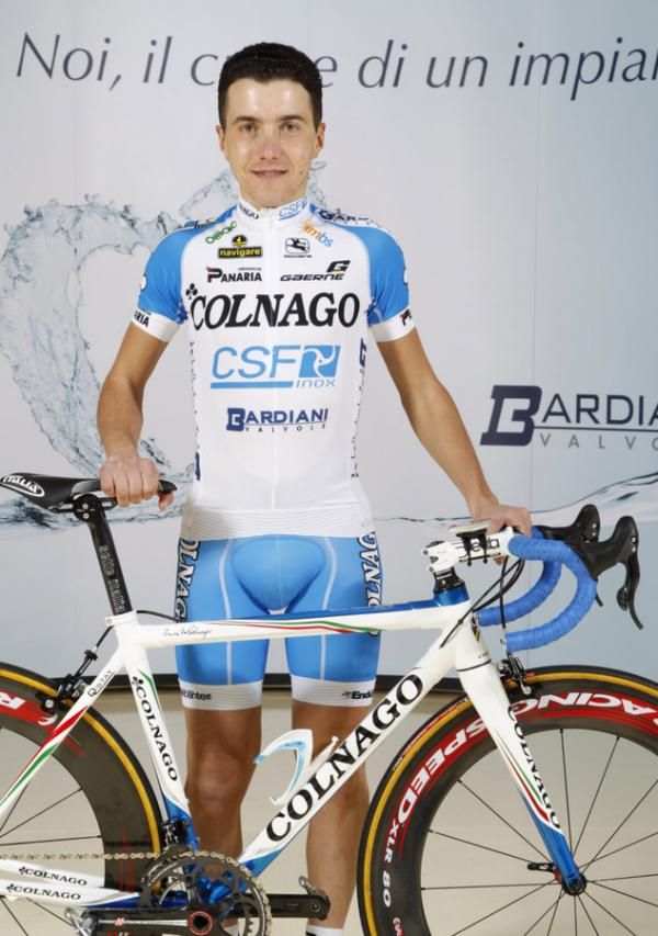 Domenico Pozzovivo (Colnago - CSF - Bardiani) took out stage 4 of the Brixia Tour in 2011