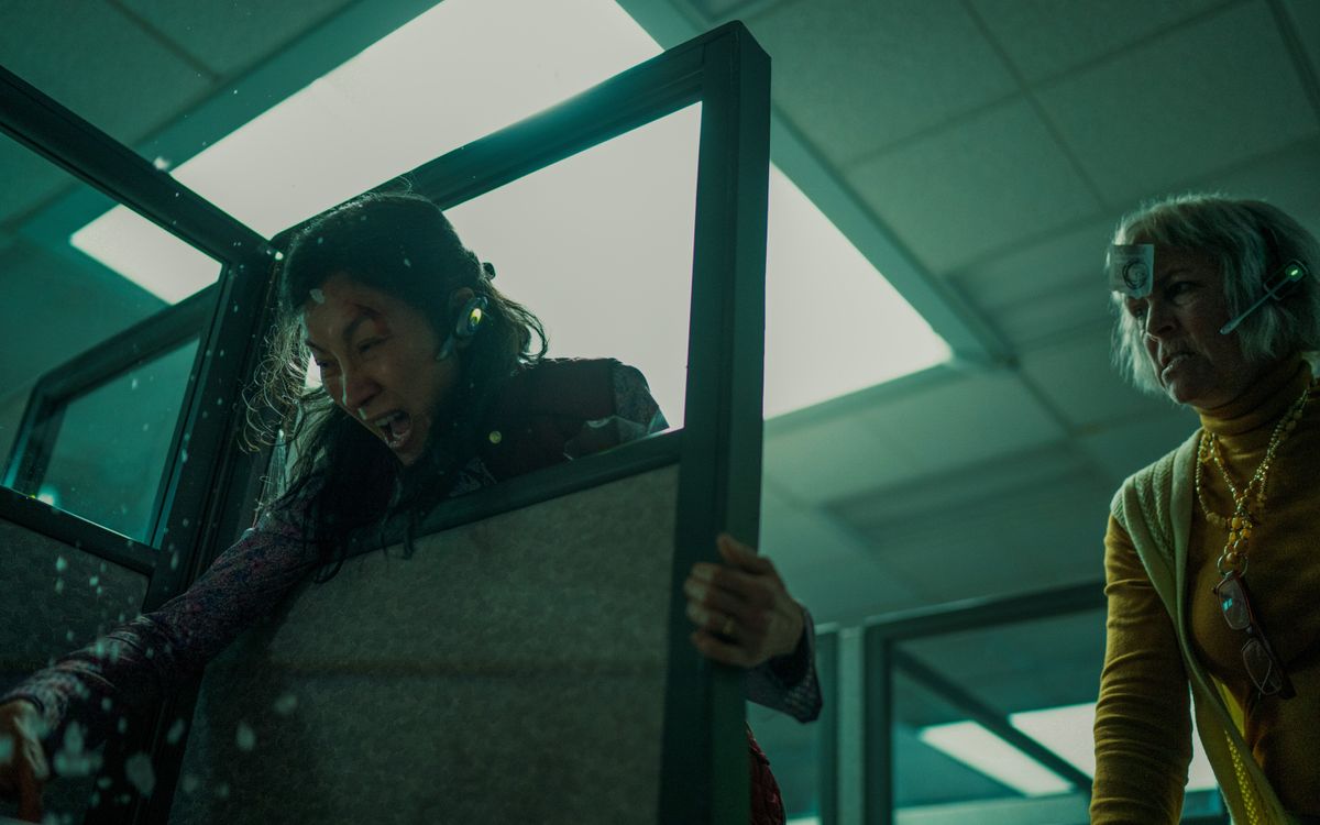 Everything Everywhere All at Once Michelle Yeoh Jamie Lee Curtis