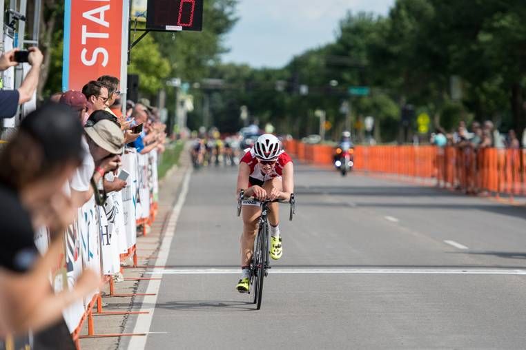 After the women&rsquo;s field entered the finish circuits Canadian National Road Champion Joelle Numainville (North Memorial Health Care) solos to the stage 5 in North Mankato.