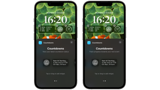 Countdowns iOS 16 Lock Screen widgets