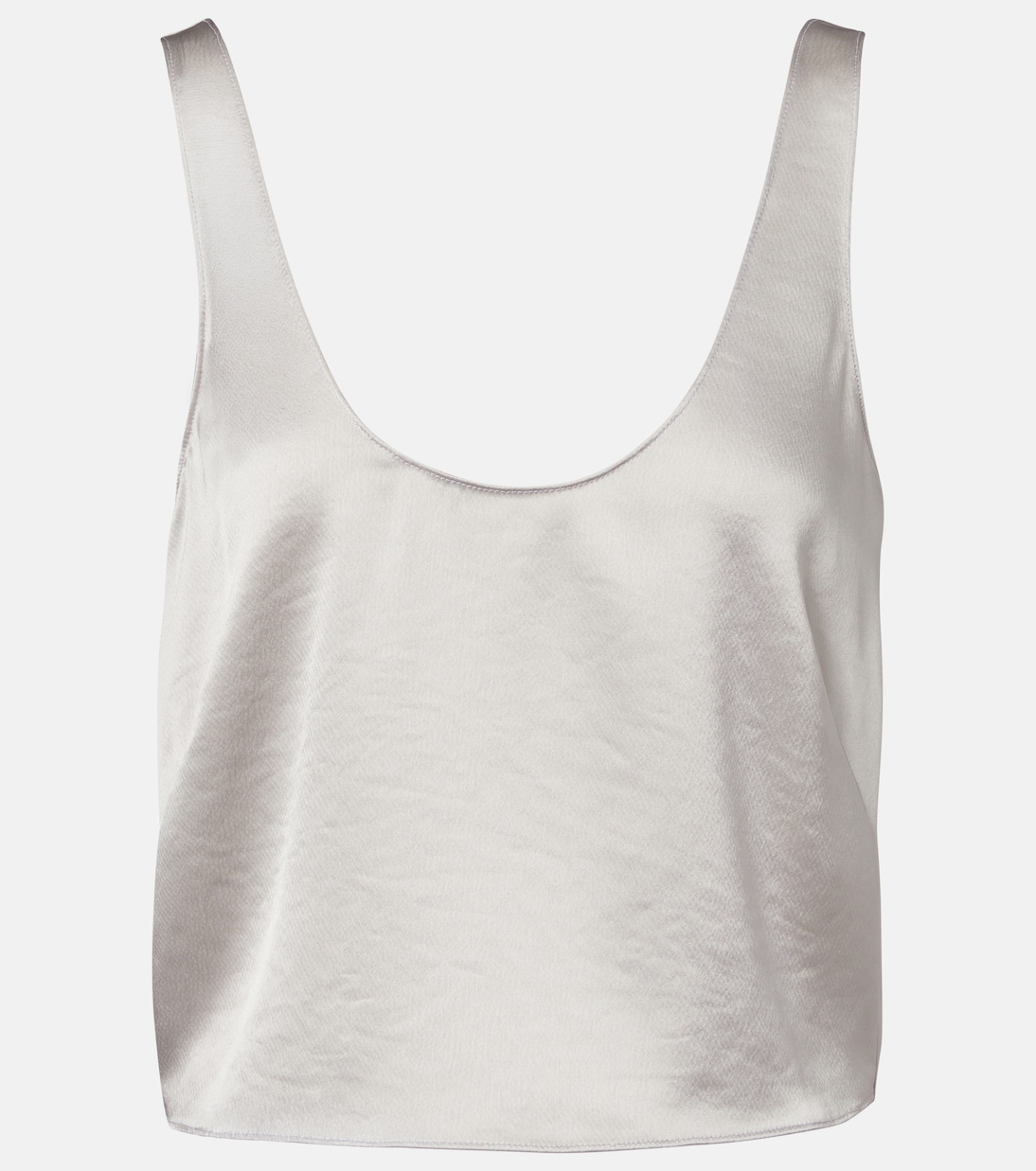 Barb Satin Tank Top in Grey - Leset