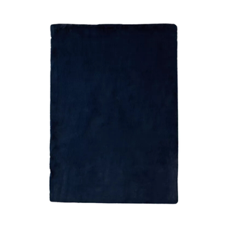 Urban Outfitters navy blue faux fur rug