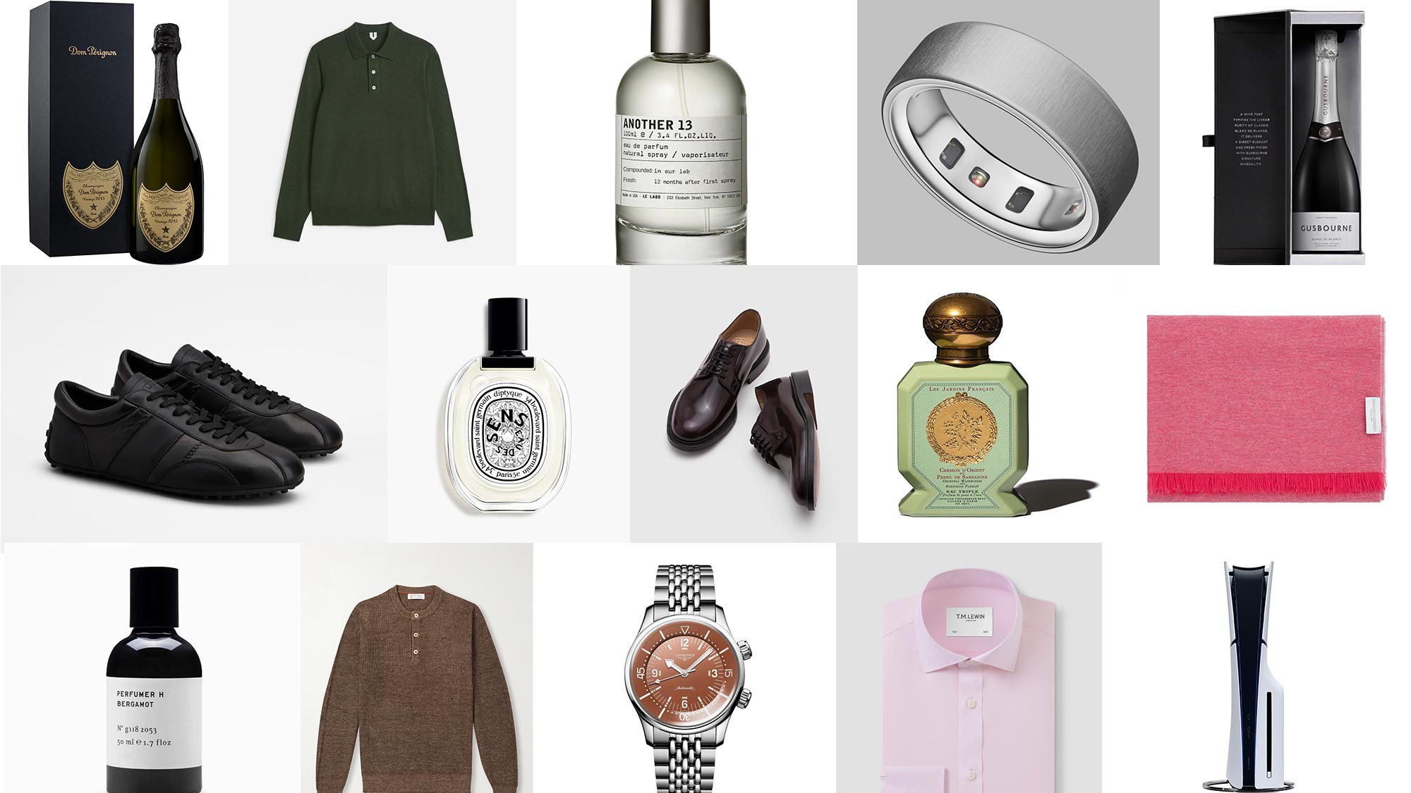 A montage of products featured in the Marie Claire valentines day gifts for him round up