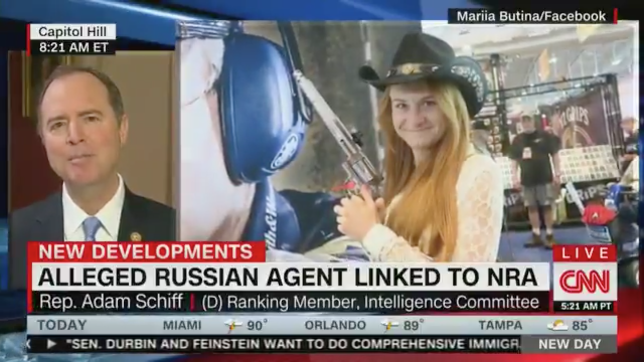 Adam Schiff on Maria Butina on CNN. 