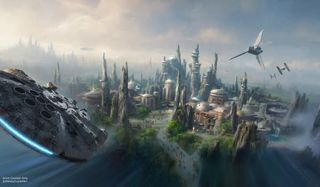 Concept art of Star Wars Galaxy's Edge