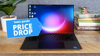 Dell XPS 15 OLED with deal tag
