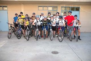 The Yucaipa high school mountain bike team