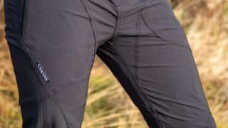 Canyon MTB Pants logo and perforated ventilation details