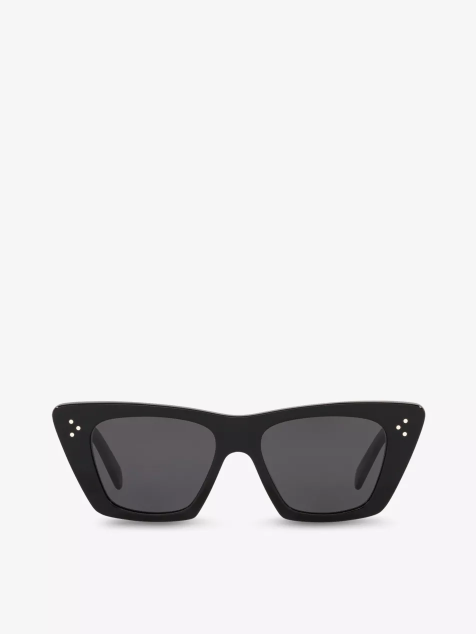 CL40187I Acetic Acid Cat Eye Sunglasses