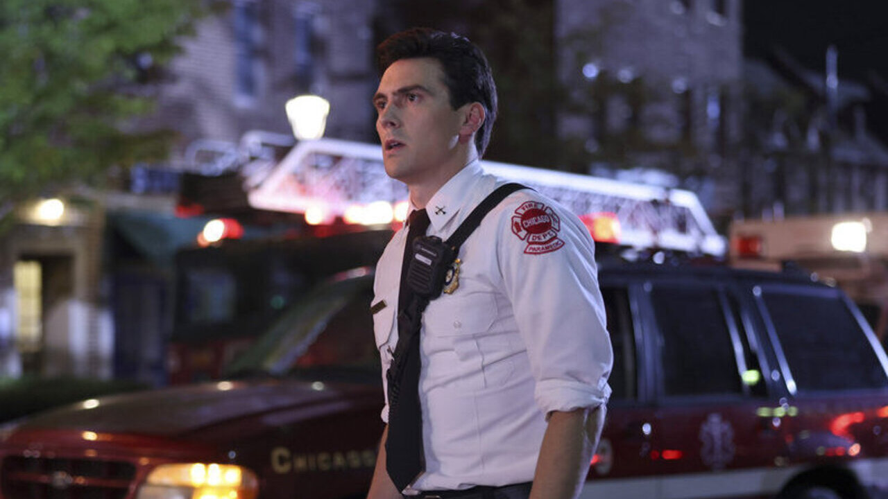 Jimmy Nicholas as Evan Hawkins in Chicago Fire Season 11