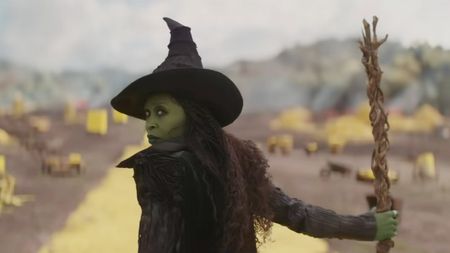 Cynthia Erivo walking in Wicked: For Good