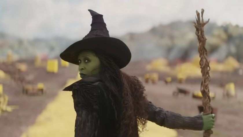 Cynthia Erivo walking in Wicked: For Good