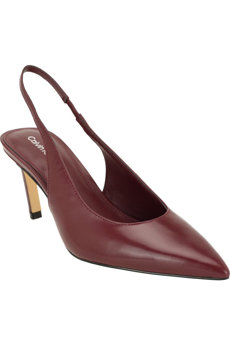 Biancya Leather Slingback Pump