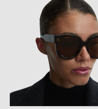 Eight Chimi D Shaped Acetate Sunglasses in Tortoise | Was £120 now £60