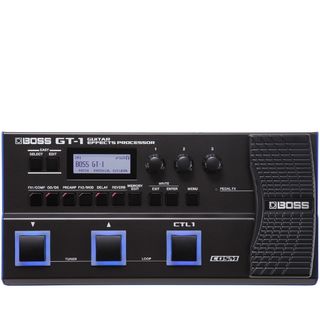 A Boss GT-1 multi-effects pedal